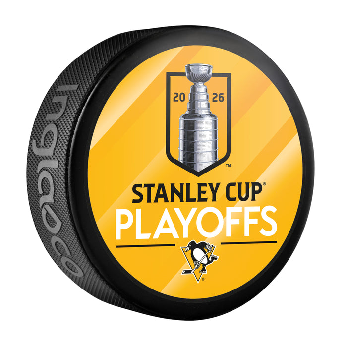 NHL Playoffs 2026 Souvenir Puck SCP Lock Up Pittsburgh Penguins