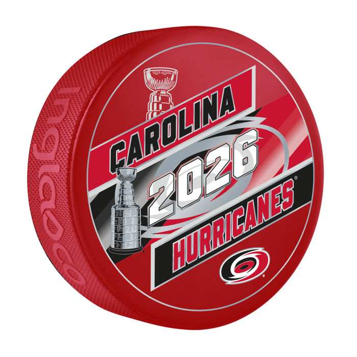 NHL Stanley Cup Champs 2026 Color Souvenir Puck - Bulk  Carolina Hurricanes