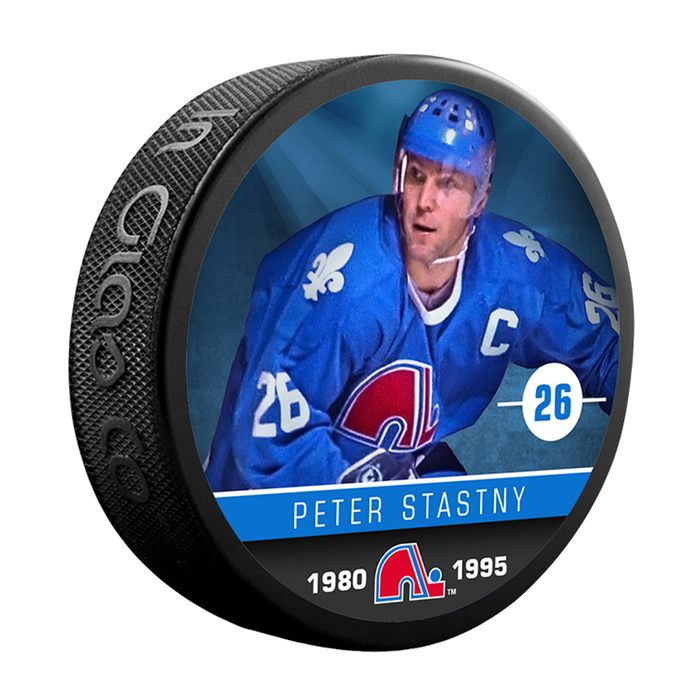 NHLAA Alumni Peter Stastny Quebec Nordiques Souvenir Collector Hockey Puck