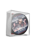 NHL Captain Series Boone Jenner Columbus Blue Jackets Souvenir Hockey Puck In Cube