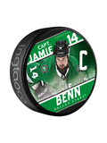 NHL Captain Series Jamie Benn Dallas Stars Souvenir Hockey Puck In Cube
