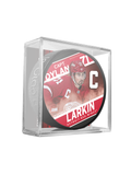 NHL Captain Series Dylan Larkin Detroit Red Wings Souvenir Hockey Puck In Cube