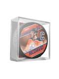 NHL Captain Series Connor McDavid Edmonton Oilers Souvenir Hockey Puck In Cube