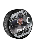 NHL Captain Series Anze Kopitar Los Angeles Kings Souvenir Hockey Puck In Cube