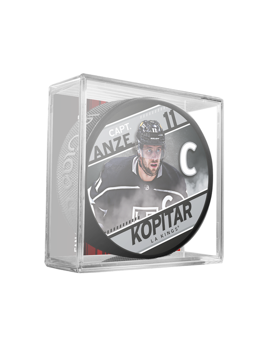 NHL Captain Series Anze Kopitar Los Angeles Kings Souvenir Hockey Puck In Cube
