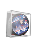 NHL Captain Series Jacob Trouba New York Rangers Souvenir Hockey Puck In Cube
