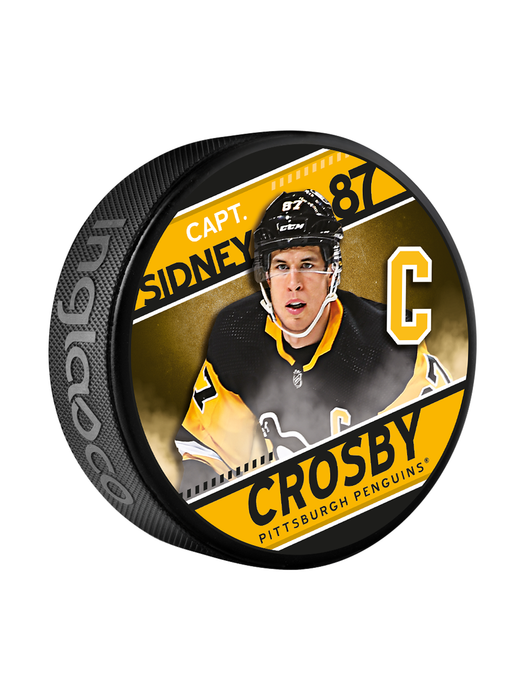NHL Captain Series Sidney Crosby Pittsburgh Penguins Souvenir Hockey Puck In Cube