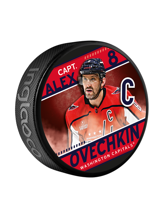 NHL Captain Series Alex Ovechkin Washington Capitals Souvenir Hockey Puck In Cube