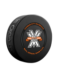 ECHL Kansas City Mavericks 15th Anniversary 2023-24 Official Game Hockey Puck In Cube