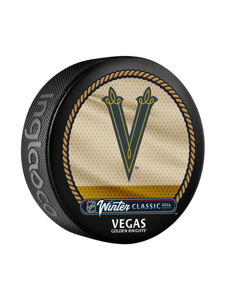 2024 NHL Winter Classic Vegas Golden Knights Jersey Design Souvenir Collectors Puck