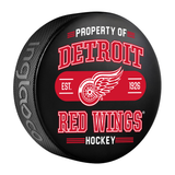 NHL Detroit Red Wings Property Of Souvenir Collector Hockey Puck