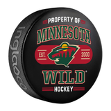 NHL Minnesota Wild Property Of Souvenir Collector Hockey Puck