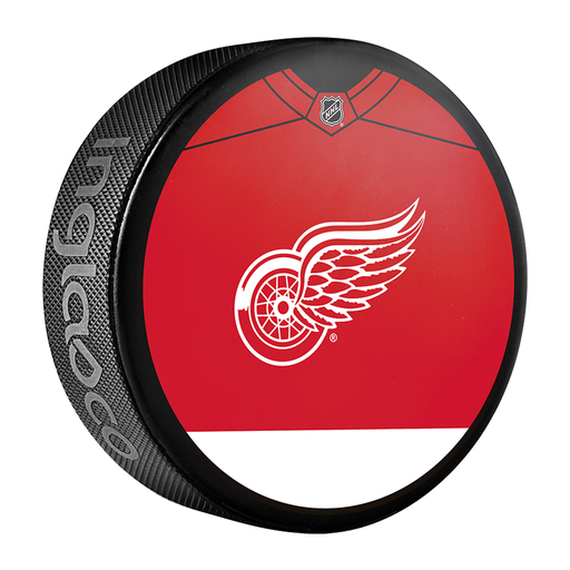 NHL Detroit Red Wings Jersey Design Souvenir Collector Hockey Puck