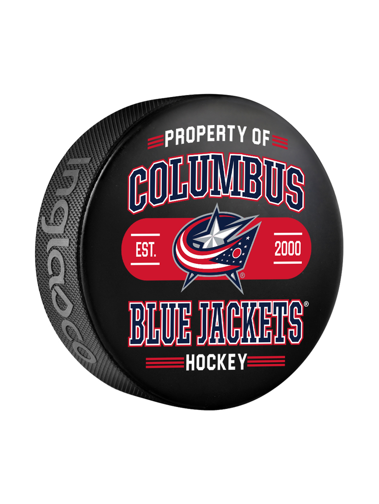 NHL Columbus Blue Jackets Property Of Souvenir Collector Hockey Puck