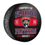 NHL Florida Panthers Property Of Souvenir Collector Hockey Puck