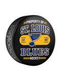 NHL St. Louis Blues Property Of Souvenir Collector Hockey Puck