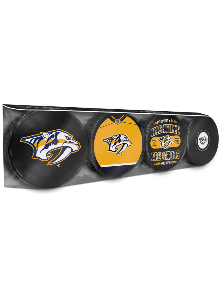 NHL Nashville Predators Souvenir Hockey Puck Collector's 4-Pack