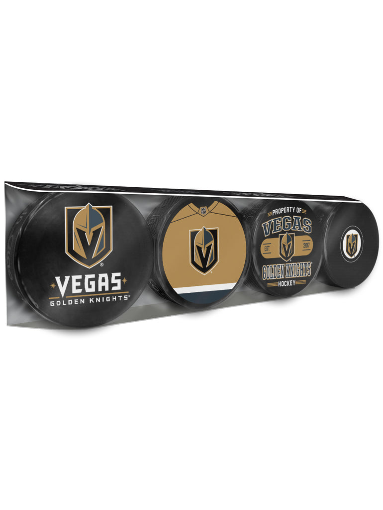 NHL Vegas Golden Knights Souvenir Hockey Puck Collector's 4-Pack