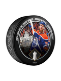 NHL Stanley Cup Playoffs 2024 Conn Smythe Trophy Connor McDavid Edmonton Oilers Souvenir Collectors Puck