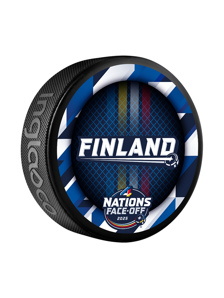 2025 NHL 4 Nations Face-Off Team Finland Souvenir Collectors Puck