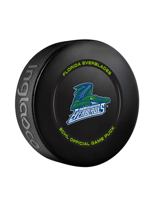 ECHL Florida Everblades 2024-25 Official Game Hockey Puck In Cube