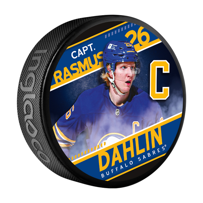 NHL Captain Series Rasmus Dahlin Buffalo Sabres Souvenir Hockey Puck In Cube