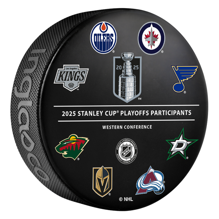 NHL 2025 Stanley Cup Playoffs All Participants Souvenir Collector Puck