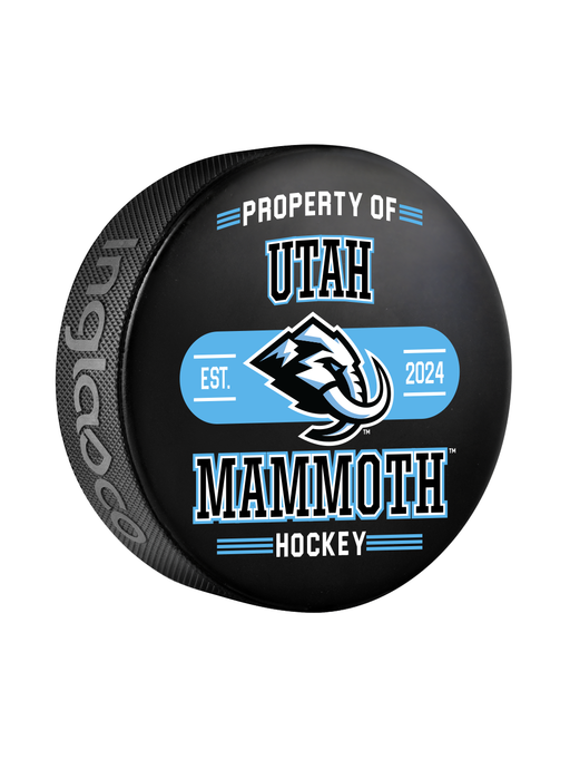 NHL Utah Mammoth  Property of Logo Souvenir Collector Hockey Puck
