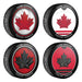 Hockey Canada 2026 4-Puck Collection Pack Home & Away Designs