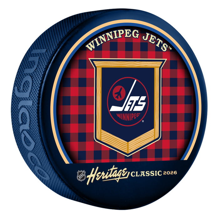 NHL Heritage Classic 2026  Hockey Puck Winnipeg Jets Logo