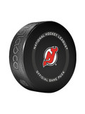 NHL New Jersey Devils Officially Licensed 2023-2024 Team Game Puck Design In Cube - New Fan Pink