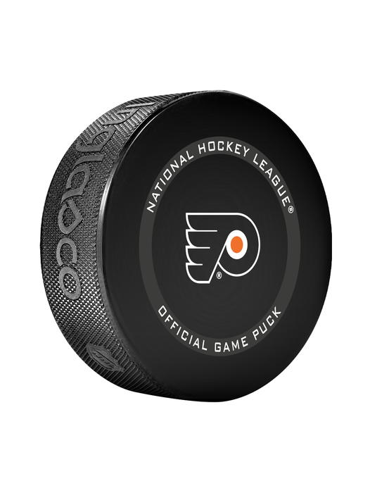NHL Philadelphia Flyers Officially Licensed 2023-2024 Team Game Puck Design In Cube - New Fan Blue