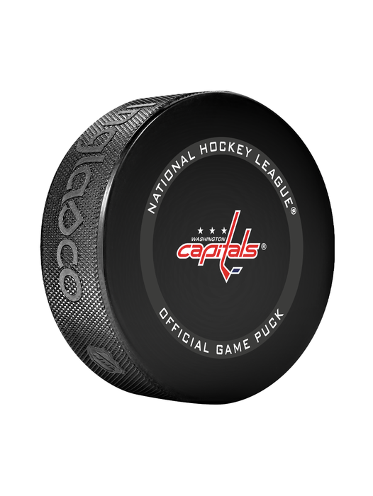 NHL Washington Capitals Officially Licensed 2023-2024 Team Game Puck Design In Cube - New Fan Pink