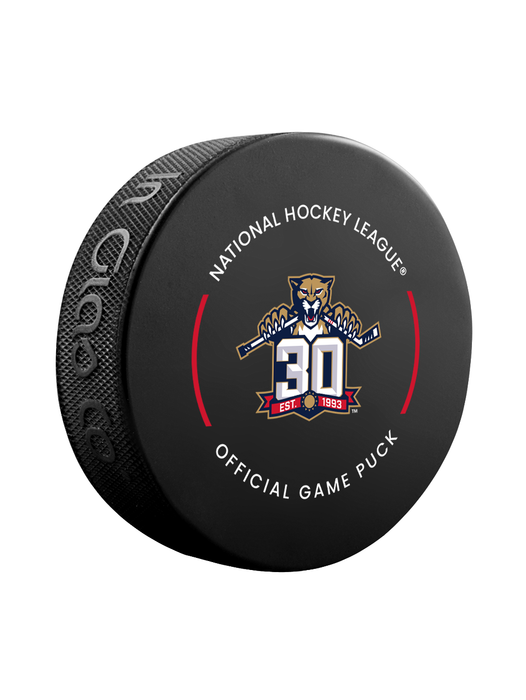 NHL Florida Panthers Officially Licensed 2023-2024 Team Game Puck Design In Cube - New Fan Pink