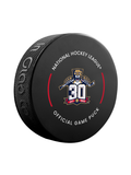 NHL Florida Panthers 30th Anniversary 2023-24 Official Game Hockey Puck In Cube