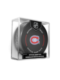 NHL Montreal Canadiens 2023-24 Official Game Hockey Puck In Cube