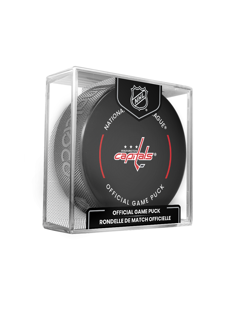 NHL Washington Capitals 2023-24 Official Game Hockey Puck In Cube