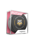 NHL Nashville Predators 25th Anniversary Officially Licensed 2023-24 Team Game Puck Design In Cube - New Fan Pink