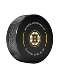 NHL Boston Bruins Club Officially Licensed 2024-25 Team Game Hockey Puck Design- In Cube