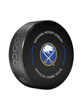 NHL Buffalo Sabres Club Officially Licensed 2024-25 Team Game Hockey Puck Design- In Cube