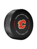 NHL Calgary Flames Club Officially Licensed 2024-25 Team Game Hockey Puck Design- In Cube