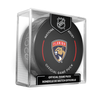 NHL Florida Panthers Officially Licensed 2024-25 Team Game Hockey Puck Design- In Cube
