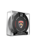 NHL Florida Panthers Officially Licensed 2024-25 Team Game Hockey Puck Design- In Cube