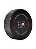 NHL Philadelphia Flyers Officially Licensed 2024-25 Team Game Hockey Puck Design- In Cube