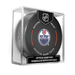 NHL Edmonton Oilers Officially Licensed 2025-2026 Game Puck Design In Cube