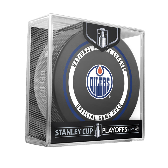 NHL Playoffs 2026 Game Puck 960T  Hs Cube R1/2 Edmonton Oilers