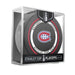 Montreal Canadiens NHL Playoffs 2026 official game puck displayed in clear Stanley Cup Playoffs cube package