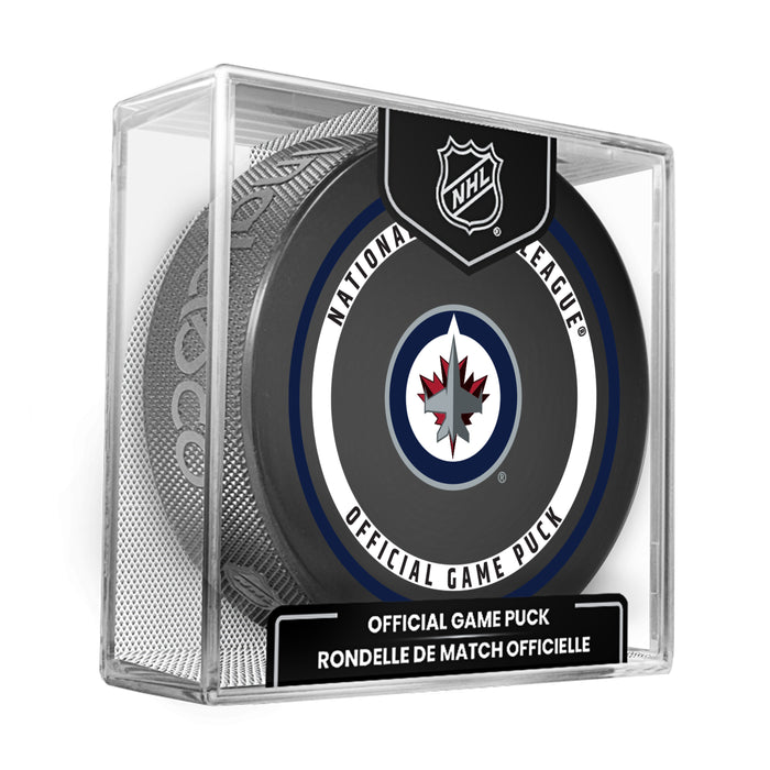 NHL Winnipeg Jets Official  2026-2027 Game Puck 960T In Cube