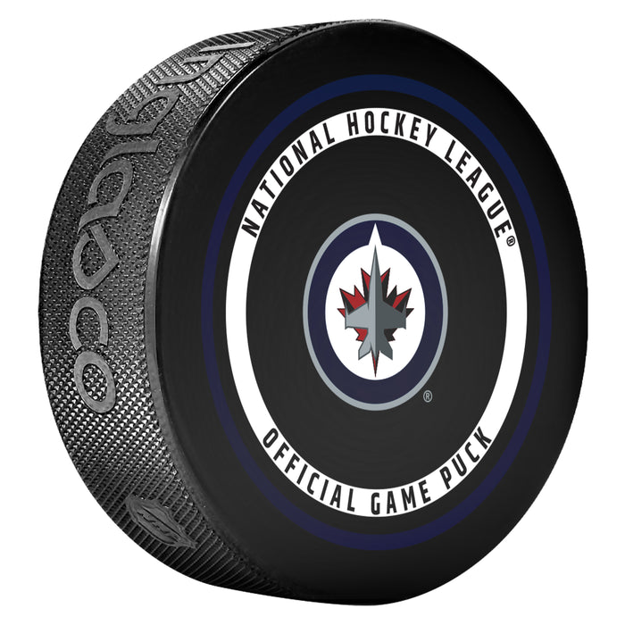 NHL Winnipeg Jets Official  2026-2027 Game Puck 960T In Cube