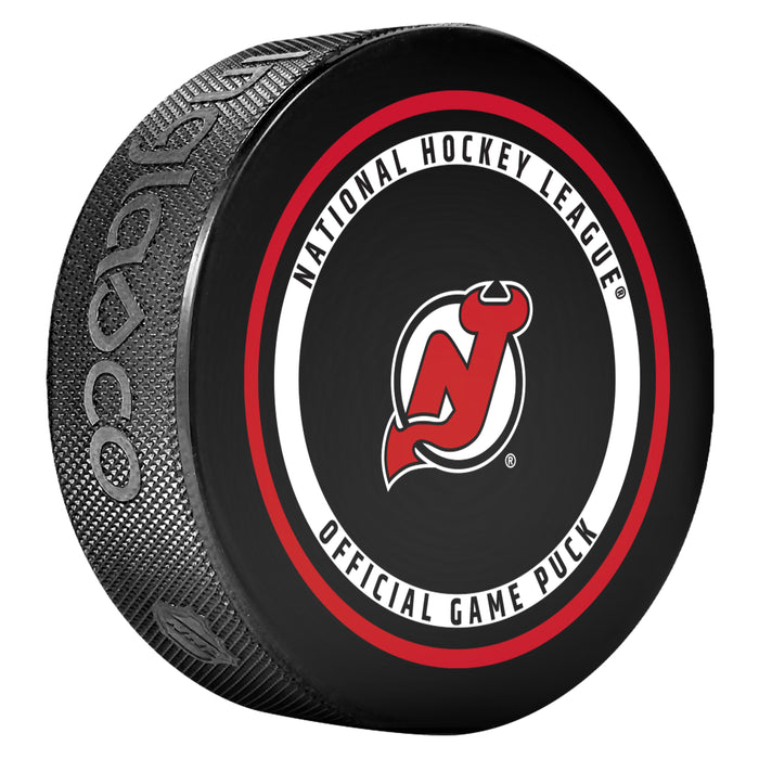 NHL New Jersey Devils Official 2026-2027 Game Puck 960T In Cube